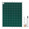 Image de VEVOR Bâche Piscine Rectangulaire Hivernage 6,1 x 11,6 m, Bâche à Bulle Piscine Verte, Couverture Solaire Piscine Extérieur, Protection de Piscine et des Enfants