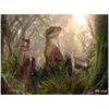 Image de Iron Studios Just The Two Raptors Deluxe Jurassic Park Art Scale 1/10 Collectible Statue (20cm)