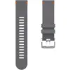 Image de Bracelet Polar en cuir perforé - 22 mm, Gris-Orange