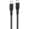 Image de à gaine tressée USB-C vers USB-C 240W, longueur 1m, noir