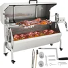 Image de VEVOR Barbecue à Charbon Tournebroche Électrique Charge 60 kg Rôtissoire à Charbon avec Couvercle Barbecue Rôtissoire Inclinable Surface de Cuisson 112,5x40,5 cm Rôtir Agneau Cochon Camping Restaurant
