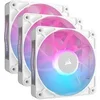 Image de CORSAIR RX RGB Series, iCUE LINK RX120 RGB White, 120mm RGB Fan, Triple Fan Kit