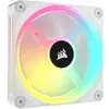 Image de CORSAIR QX RGB Series, iCUE LINK QX120 RGB WHITE, 120mm Magnetic Dome RGB Fan, Triple Fan Kit