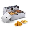 Image de VEVOR Friteuse Électrique Commerciale 5000 W, Friteuse à Huile de Comptoir, en Acier Inoxydable, Grande Capacité de 12 L, avec Double Panier Amovible, pour Poulet Frit Snack-Bars Cuisine, Argenté