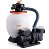 Image de VEVOR Pompe Filtre à Sable pour Piscines Hors-sol, 13000 L/h, Kit Combiné Pompe Filtration pour Piscines, 350 mm, 450 W, avec Vanne à 6 Voies, Panier-filtre, pour Piscines Domestiques, Commerciales