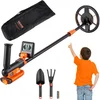 Image de VEVOR Détecteur de Métaux pour Enfants 15,2 cm Détecteur de Métaux Professionnel Réglable Bobine de Recherche Étanche IP68 Écran LCD Puce DSP Avancée Léger pour Juniors Recherche Pièces d'Or Trésors
