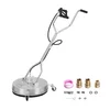 Image de VEVOR Nettoyeur de Surface pour Nettoyeur Haute Pression 508 mm Accessoire Nettoyeur Sol Acier Inox sur Roues Poignée 310 bar Max. Connecteur 0,95 cm Adaptateur 0,635 cm Nettoyeur pour Allées Terrasse