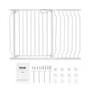 Image de VEVOR Barrière de Sécurité Extensible 75-123 cm Hauteur 76 cm Barrière d'Escalier à Fermeture Automatique sans Perçage Grande Ouverture 533 mm à 180° Clôtures Enfants et Chiens pour Couloir Intérieur