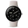 Image de Pixel Watch 4 45 mm Bluetooth Argent Poli avec bracelet sport fluoroélastomère Porcelaine