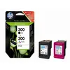 Image de HP 300 Pack de 2 Cartouches d'Encre Noire et Trois Couleurs Authentiques (CN637EE)