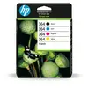 Image de 364 Pack de 4 Cartouches d'Encre Cyan, Magenta, Jaune et Noire Authentiques (N9J73AE)