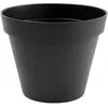 Image de EDA Pot de fleur rond TOSCANE - 43 L - Ø 47,5 x H.40 cm - Gris Anthracite - Intérieur/Extérieur