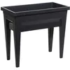 Image de EDA Espace potager avec table CITY VEG&TABLE - 57 L - 76 x 38,5 x H 68 cm - Gris anthracite