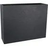 Image de Jardiniere Muret Loft L - EDA - Volcania - 46 L - Intérieur/Extérieur - Décor Pierre - 78,5 x 29,5 x 60 cm - Gris Anthracite