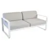 Image de Canapé 2 Places Bellevie Gris Flanelle en Aluminium Métal / Tissus