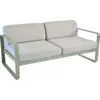 Image de Canapé 2 Places Bellevie Gris Flanelle en Aluminium Métal / Tissus