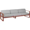 Image de Canapé 3 Places Bellevie Gris Flanelle en Aluminium Métal / Tissus