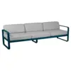 Image de Canapé 3 Places Bellevie Gris Flanelle en Aluminium Métal / Tissus