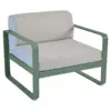 Image de Fauteuil Bellevie Gris Flanelle en Aluminium Métal / Tissus