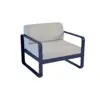 Image de Fauteuil Bellevie Gris Flanelle en Aluminium Métal / Tissus