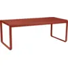 Image de Table Rectangulaire 196 x 90 cm Bellevie en Aluminium Métal