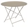 Image de Table Ronde Pliante Ø96 cm Bistro en Acier Métal