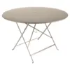 Image de Table Ronde Pliante Ø117 cm Bistro en Acier Métal