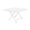 Image de Table Carrée Pliante 128 x 128 cm Caractère en Acier Métal