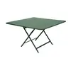 Image de Table Carrée Pliante 128 x 128 cm Caractère en Acier Métal