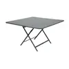Image de Table Carrée Pliante 128 x 128 cm Caractère en Acier Métal