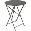 Image de Table Ronde Pliante Ø60 cm Bistro en Acier Métal