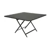 Image de Table Carrée Pliante 128 x 128 cm Caractère en Acier Métal