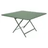 Image de Table Carrée Pliante 128 x 128 cm Caractère en Acier Métal