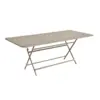 Image de Table Rectangulaire Pliante 190 x 90 cm Caractère en Acier Métal