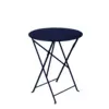 Image de Table Ronde Pliante Ø60 cm Bistro en Acier Métal