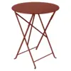 Image de Table Ronde Pliante Ø60 cm Bistro en Acier Métal