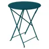 Image de Table Ronde Pliante Ø60 cm Bistro en Acier Métal