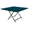 Image de Table Carrée Pliante 128 x 128 cm Caractère en Acier Métal