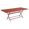 Image de Table Rectangulaire Pliante 190 x 90 cm Caractère en Acier Métal