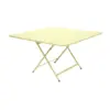 Image de Table Carrée Pliante 128 x 128 cm Caractère en Acier Métal