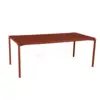 Image de Table Rectangulaire 195 x 95 cm Calvi en Aluminium Métal