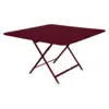 Image de Table Carrée Pliante 128 x 128 cm Caractère en Acier Métal