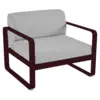 Image de Fauteuil Bellevie Gris Flanelle en Aluminium Métal / Tissus