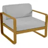 Image de Fauteuil Bellevie Gris Flanelle en Aluminium Métal / Tissus