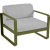Image de Fauteuil Bellevie Gris Flanelle en Aluminium Métal / Tissus