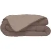 Image de HUDSON - Couette Légere Microfibre - 200gr/m2 - Taupe & Lin 220 x 240 cm