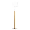 Image de Lampadaire Quatro Up Bois / Métal / Tissus