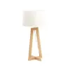 Image de Lampe à poser Sacha - Aluminor Bois / Métal / Tissus