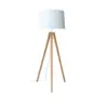 Image de Lampadaire Essence Bois / Métal / Tissus