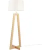 Image de Lampadaire Sacha Hauteur 120 cm Bois / Tissus